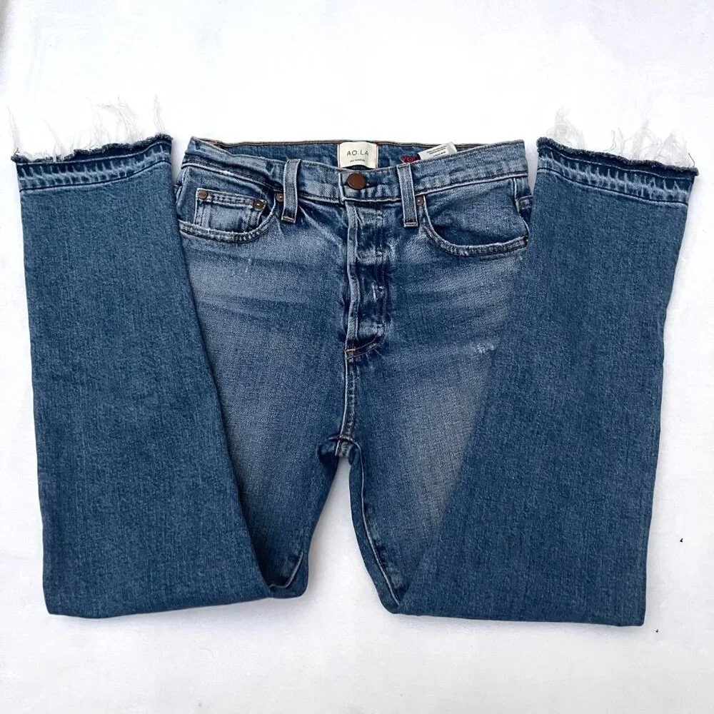 Alice+Olivia $298 AMAZING HIGH RISE GIRLFRIEND JEANS 25 - Picture 3 of 14